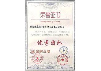 “金財(cái)互聯(lián)”杯優(yōu)秀團(tuán)隊(duì)